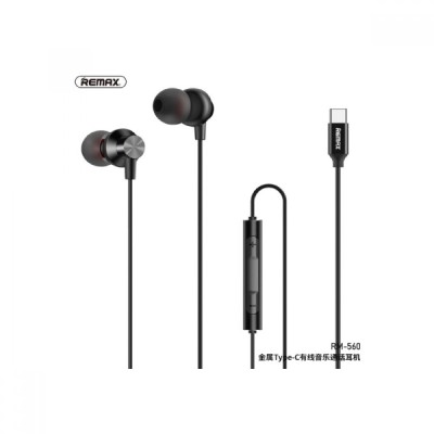 REMAX RM-560 Type-C In-Ear Stereo Metal Wired Earphone